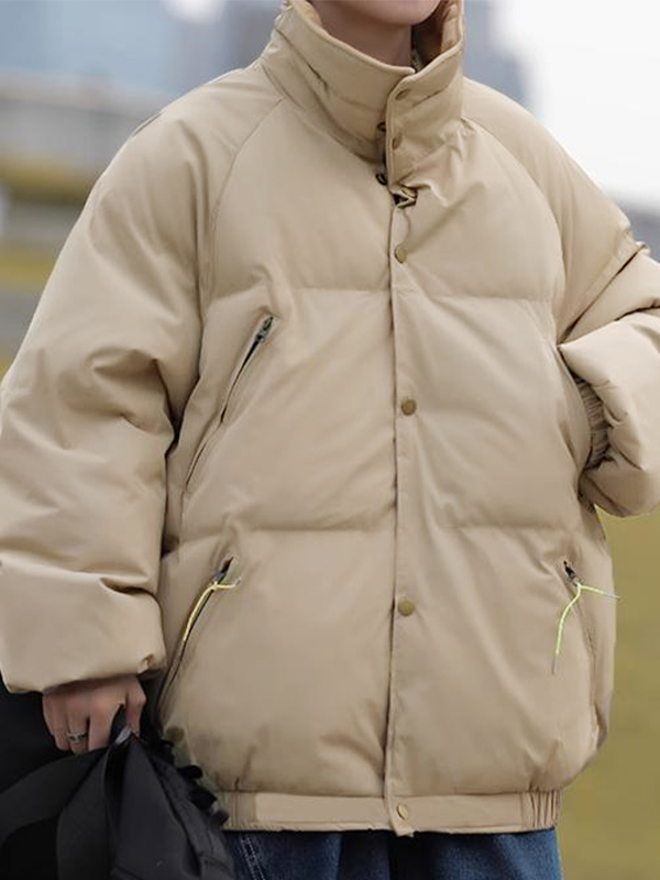 Solide Herrenjacke mit seitlicher Einstecktasche und Reverskragen