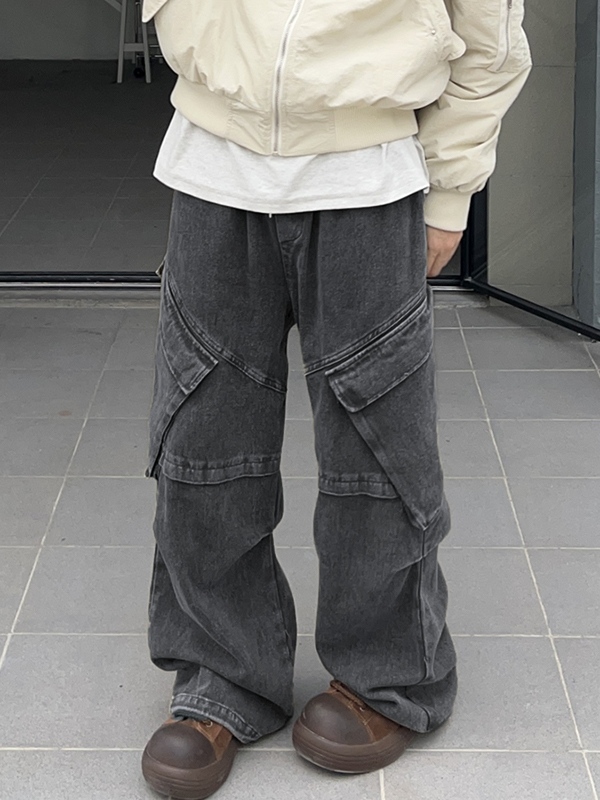 Lose Cargo-Jeans für Herren mit großen Taschen