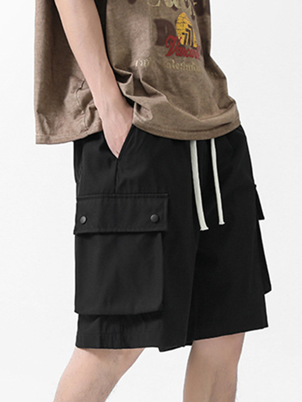 Solide, schnell trocknende Shorts mit Kordelzug für Herren mit mehreren Taschen