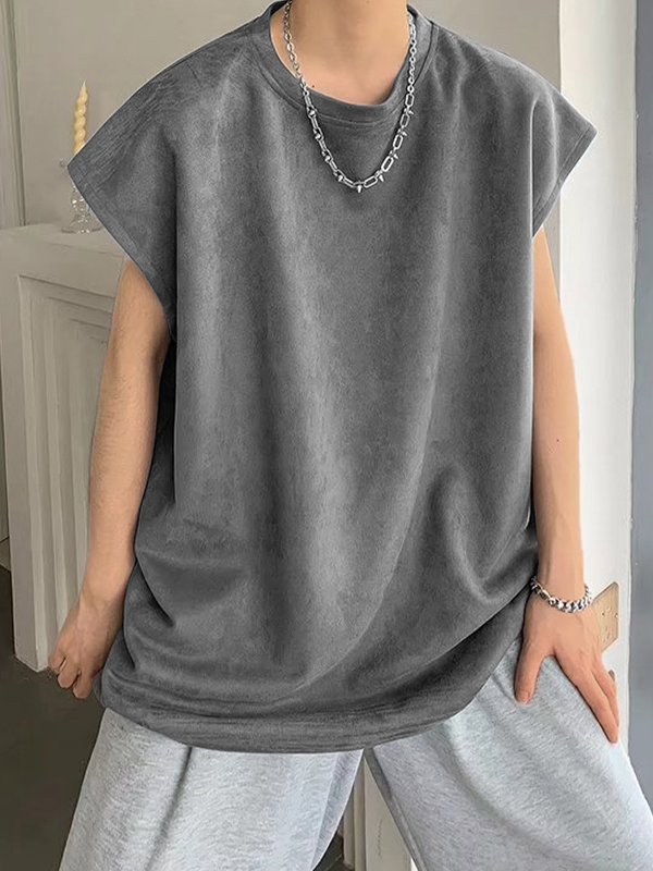 Herrenweste aus massivem Wildleder