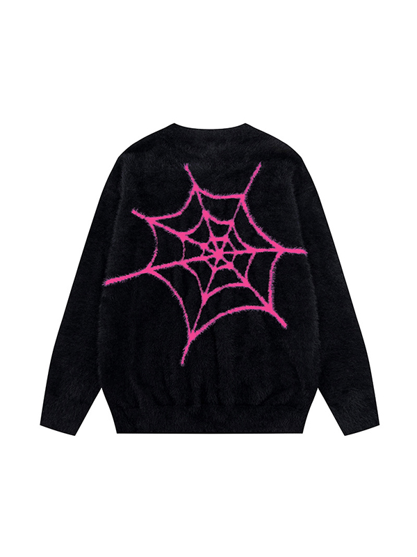 Spinnen-Jacquard-Pullover für Herren