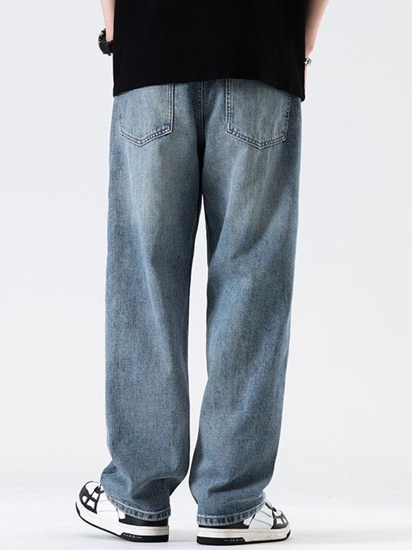 Einfache lockere, gerade, lockere Jeans