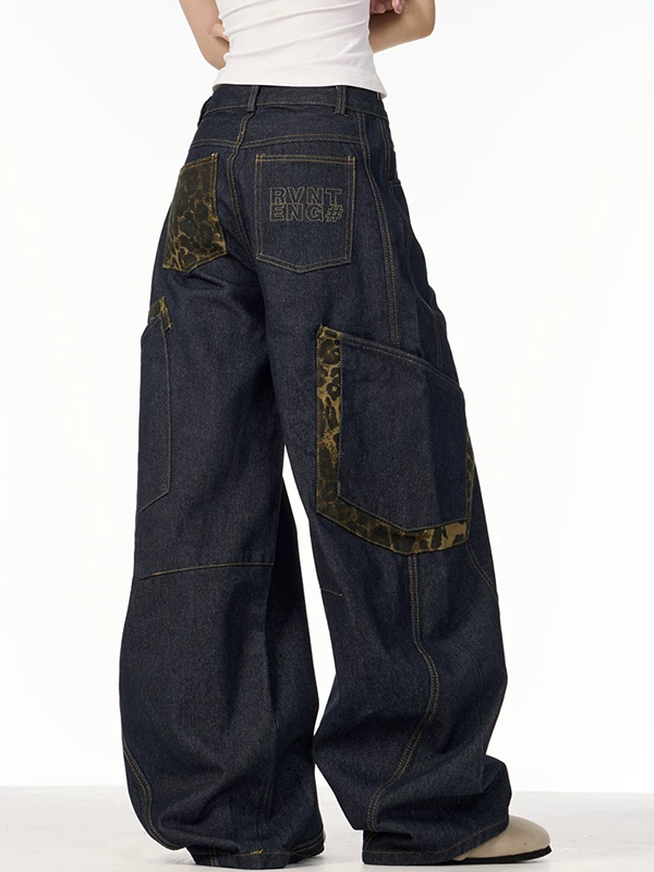 Retro Niche – Boyfriendjeans mit weitem Bein im Used-Look