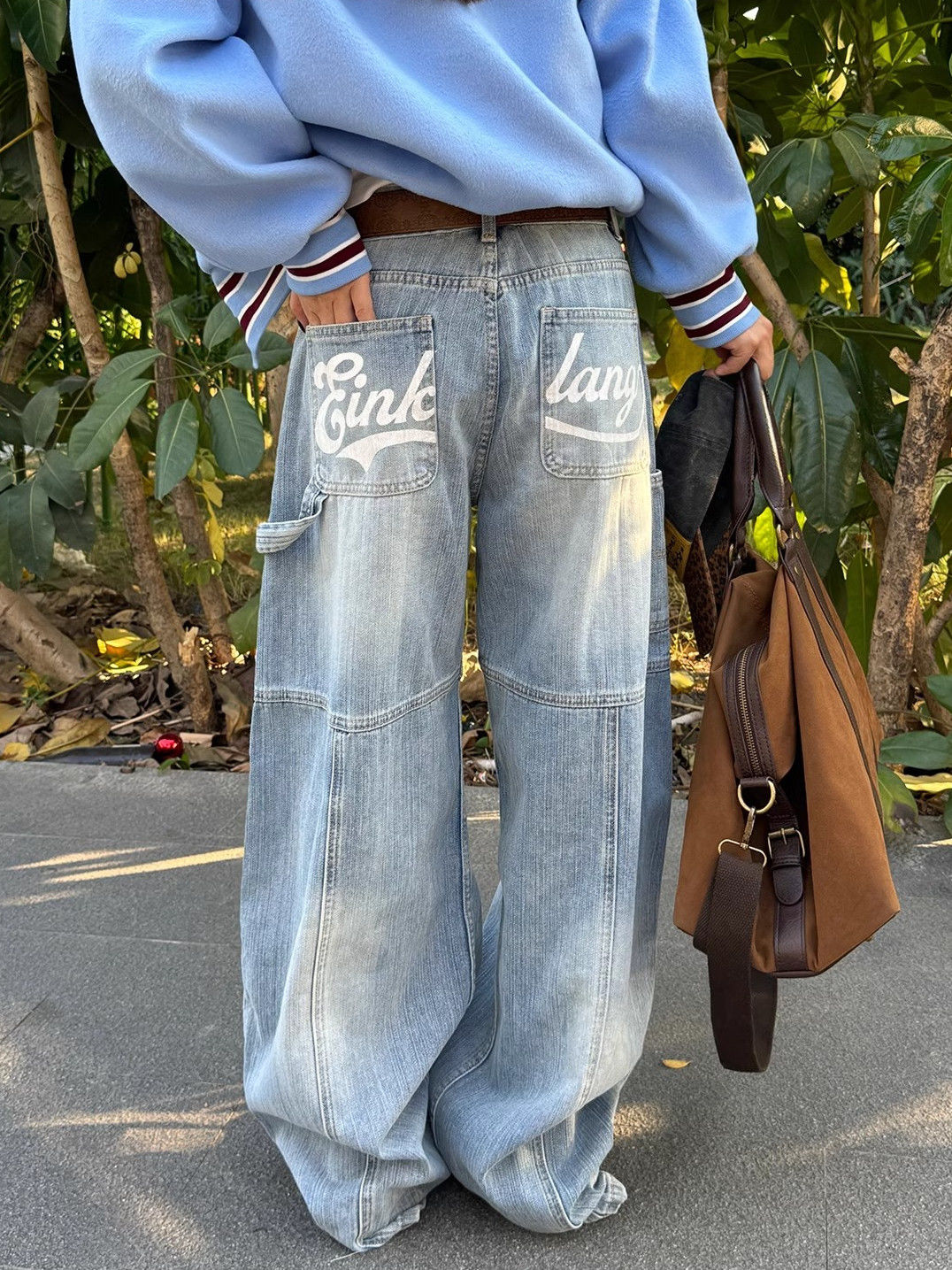 Boyfriendjeans mit Strukturgefühl von American