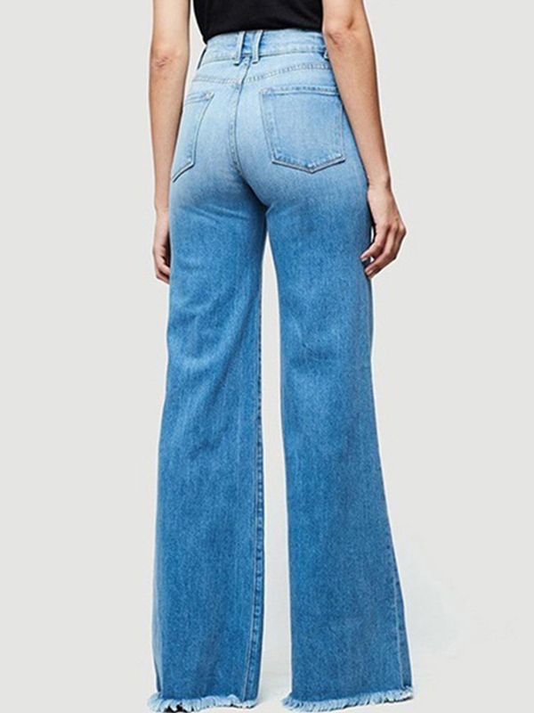 Schlagjeans mit Hüftgürtel