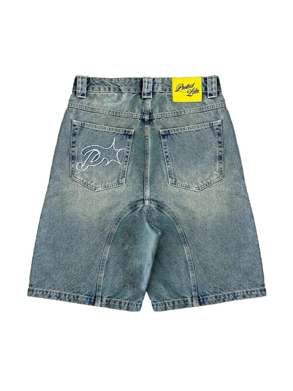 Lässige Retro-Jeansshorts