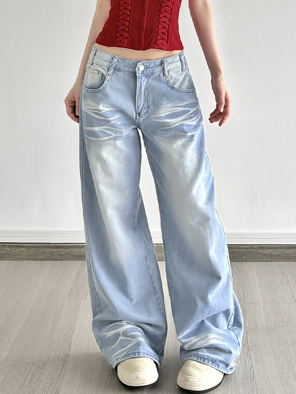 Amerikanische Streetstyle Vintage Boyfriendjeans
