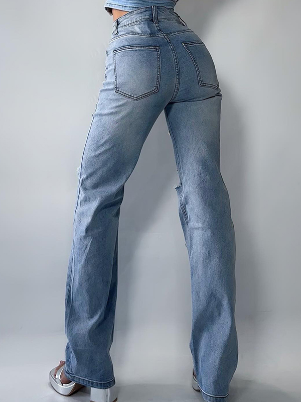 Kettenanhänger Dekoration Zerrissene Jeans