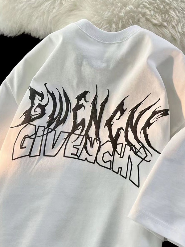 Übergroßes, kurzärmliges T-Shirt mit Flügel-Print für Herren