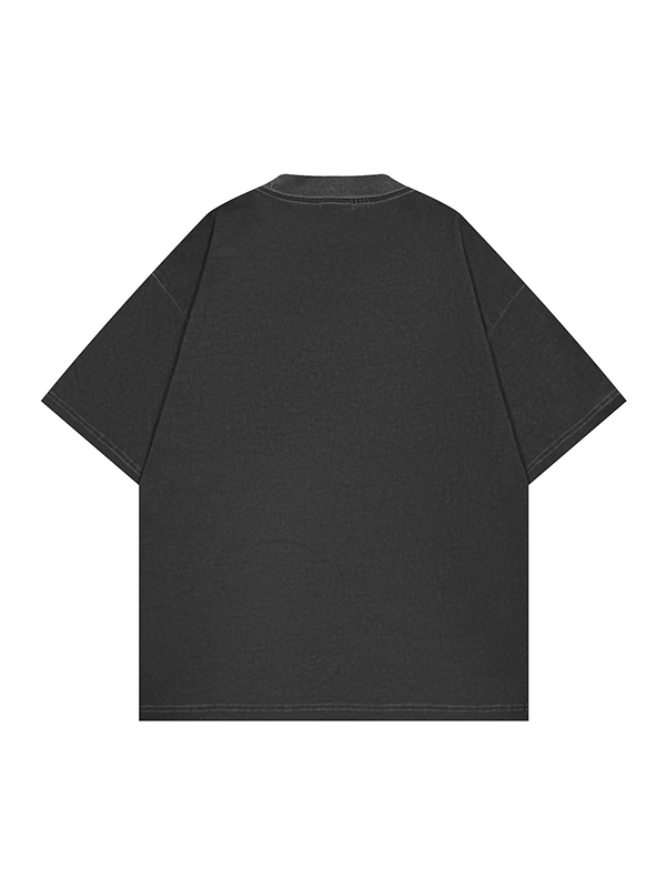 Übergroßes, kurzärmliges T-Shirt mit Spinnen-Print für Herren