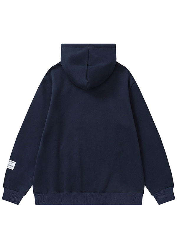 Übergroßer Kapuzenpullover mit lockerem Buchstaben-Print für Herren