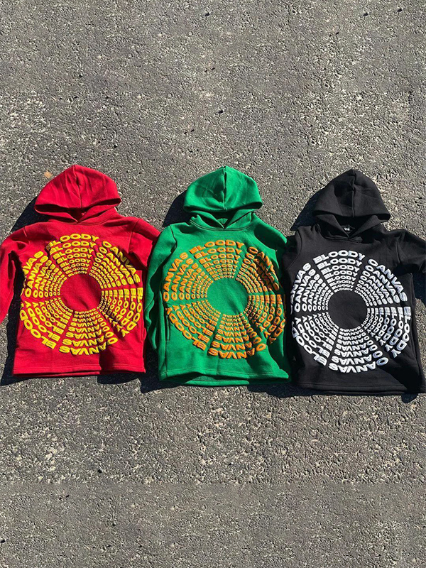 Bedruckter Oversize-Hoodie für Herren