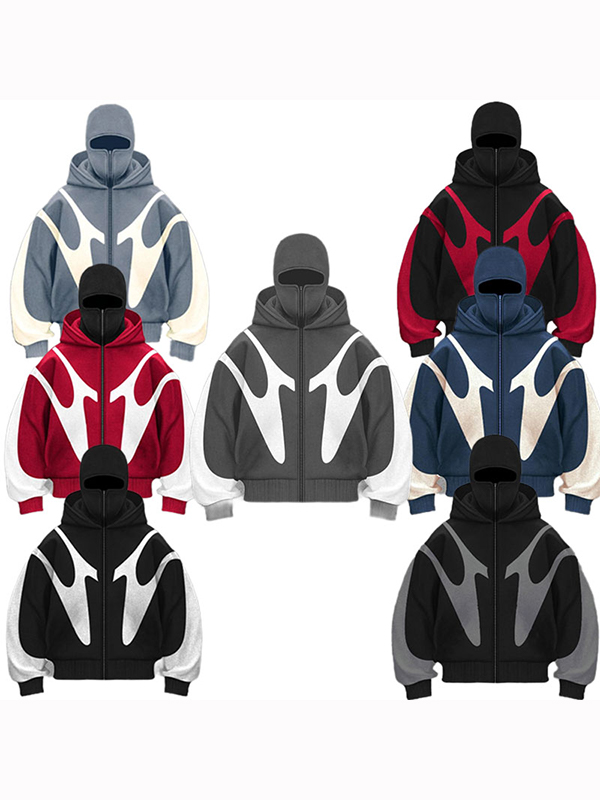 Übergroßer Street Color-Hoodie für Herren