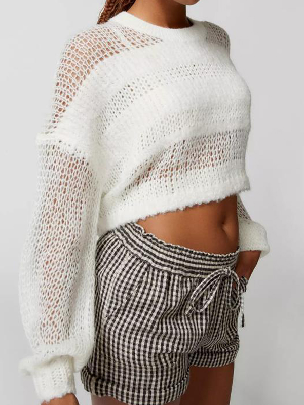 Pullover mit Kontraststreifen