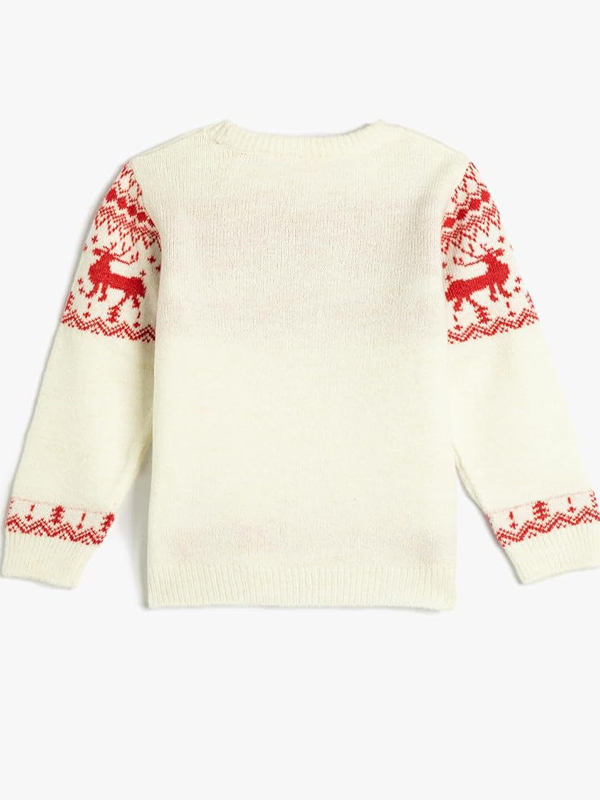 Übergroße Pullover aus Elch-Jacquard