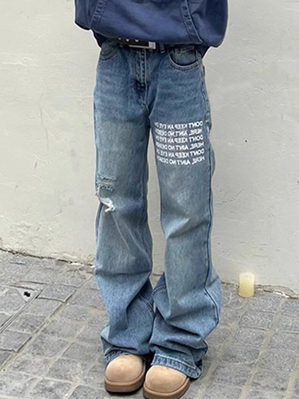 Lockere Jeans mit Monogramm für Herren