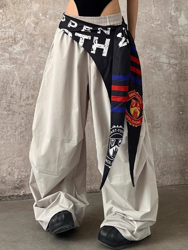 Street-Hose mit weitem Bein