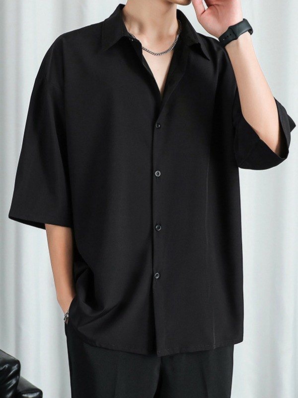 Geknöpftes Kurzarmhemd für Herren