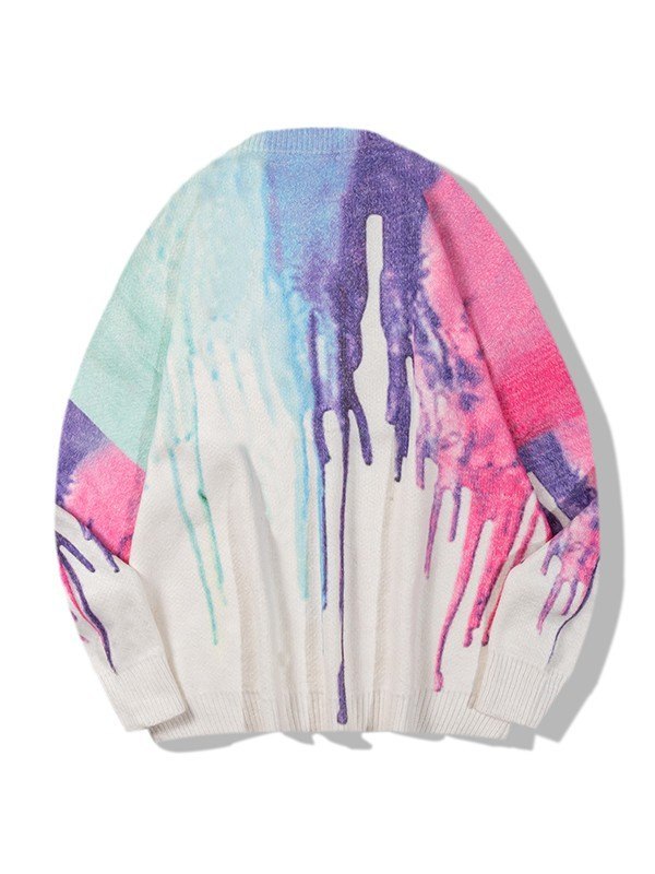 Splash Langarm-Strickpullover für Herren