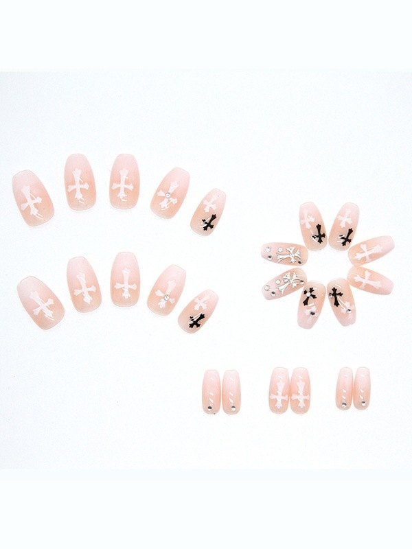 24 x Kreuzmuster-Pressnägel