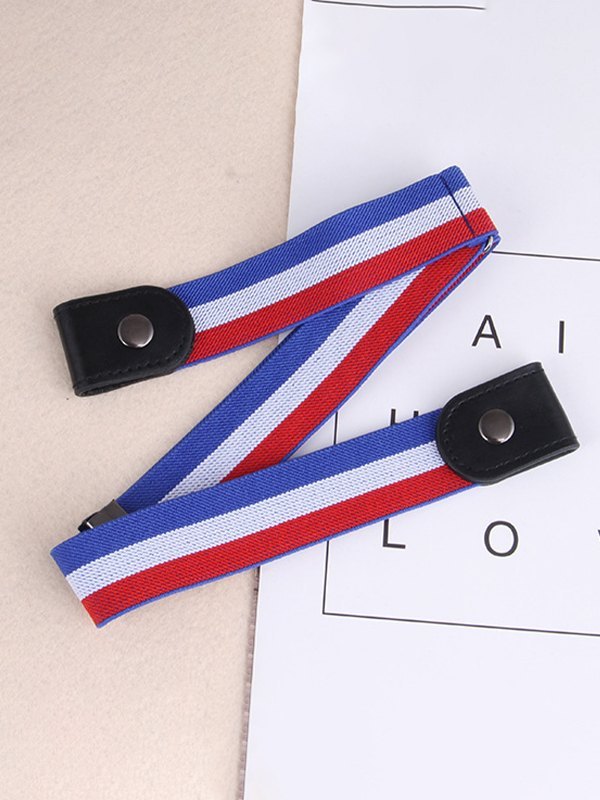 Elastischer Canvas-Gürtel ohne Löcher