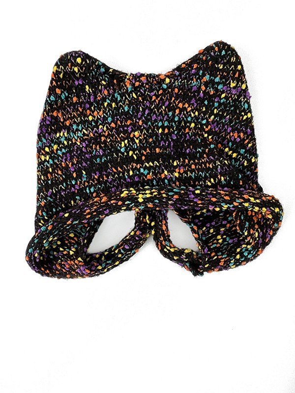 Space Dye gestrickte Katzen-Mütze
