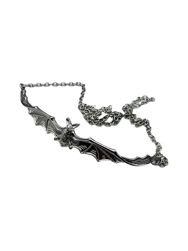 Punk-Fledermaus-Muster-Halskette
