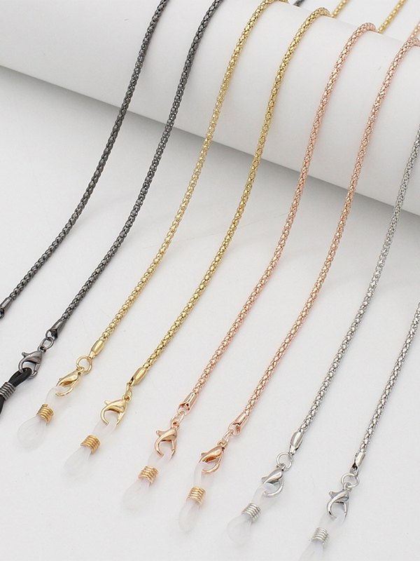 Anti-Rutsch-Metallic-Brillenkette