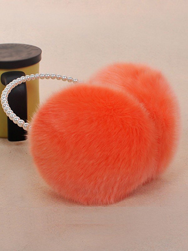 Kunstperlen-Stirnband Fuzzy-Ohrenschützer