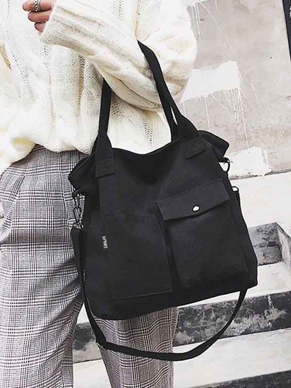 Wandelbare Tragetasche aus Segeltuch