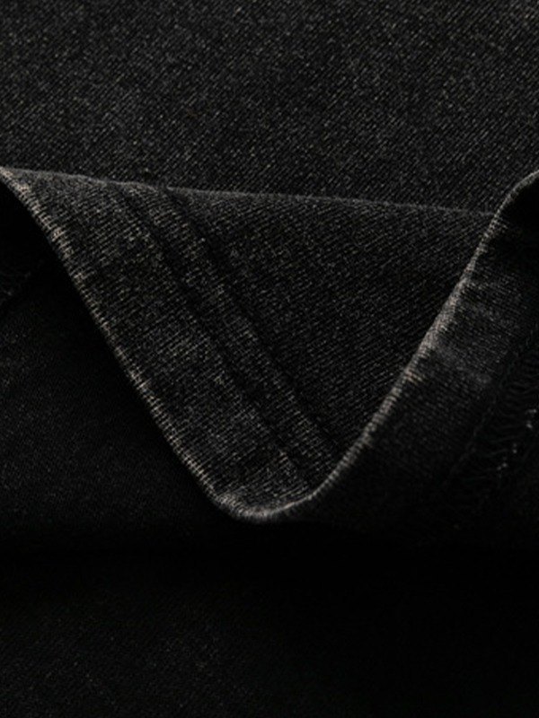 Weste mit verwaschener Rockband-Grafik für Herren