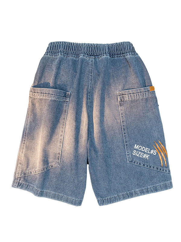 Lose Denim-Shorts für Herren in Vintage-Waschung