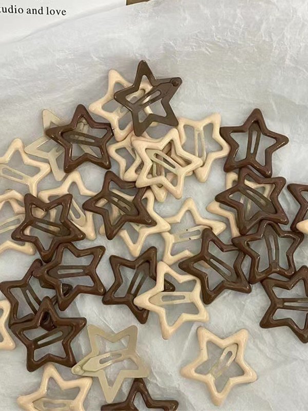 1 Stück Haarspange mit Sternmuster