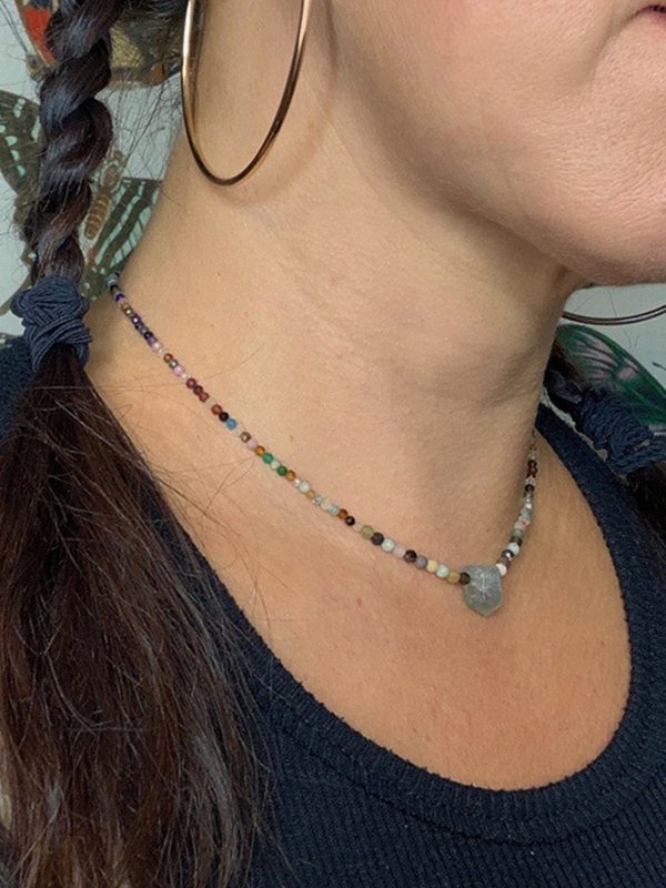 Boho Bunte Perlenkette