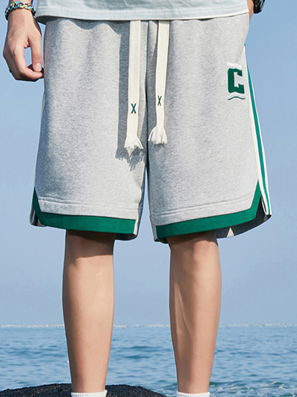 Lässige Shorts mit lockerem Buchstaben für Herren