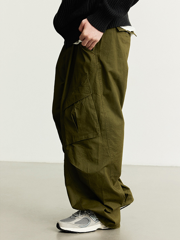 Lockere Vintage-Cargohose mit Seitentaschen für Herren