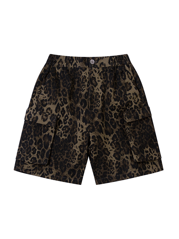 Lockere Retro-Shorts für Herren mit mehreren Taschen